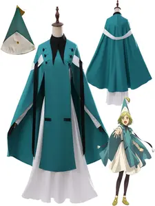 Anime Witch Hat Atelier Coco Agott Cosplay Costume Full Set Women Uniform Dress Cloak Witch Hat Halloween Role Play Outfit Womenswear