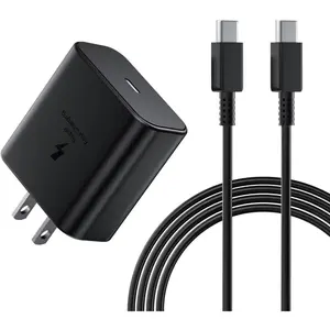 for  Galaxy S25 Ultra Charger de 45W  Cargador, S24, S23, S22, S21, S20, Plus, Tab S9, S8, Note 20, Z flip 6, 5, 45Watt Super Fast USB C  Cord