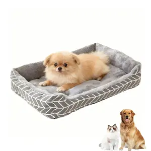 Comfortable Plush Dog Bed, Polyester Fiber Pet Sofa, Winter Warmth, 4 Sizes S/m/l/xl, Suitable for Small to Medium Dogs, Unassembled, Shaped Beds