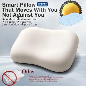 All-Season Temperature-Stable Neck Pillow! BASF Memory Foam Pillow, Warm in Winter & Cool in Summer, No Stiffness