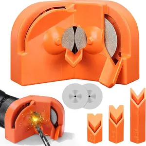 Drill Bit Sharpener, Drill Bit Sharpener for All Bits(5/64''- 5/8''), Multipurpose Drill Bits Grinding Sharpener, Portable Drill Grinder Grinding Tool, Powered by Electric Drills，Drill Bit Sharpener，Afilador de Brocas，Drill Bit Sharpener for all Bits.