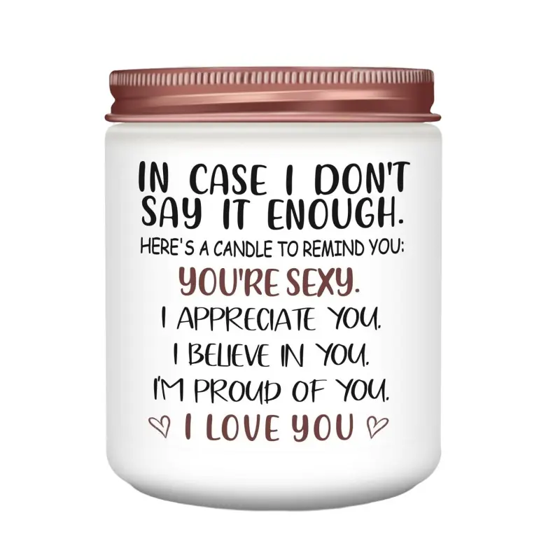 Gifts for Her Girlfriend, Anniversary Wedding Birthday Gift for Women Wife, Unique Romantic Scented Gift for Her Lavender Candle, Aroma Candle, Funny Valentines Anniversary Birthday Gifts for Her,Girlfriend, Wife, Tea Party Candles