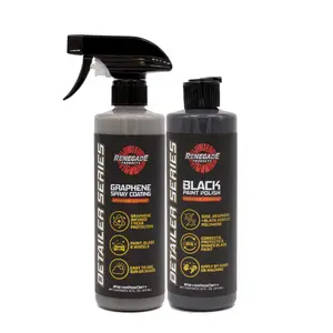 Renegade Products | Graphene Polish & Protect Kit - Detailer Series Graphene Spray Coating & Ceramic Black Paint Polish for Enhanced Gloss & UV Protection