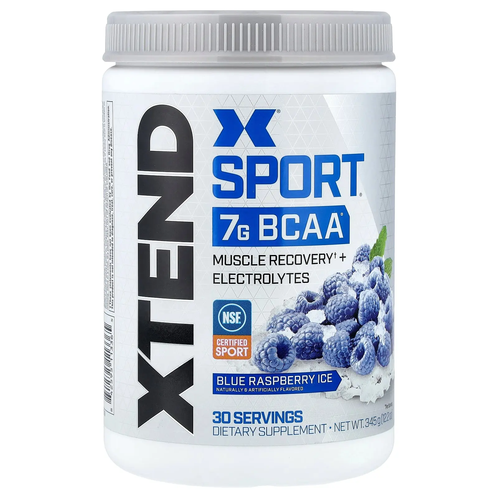 XTEND Sport®, 7G BCAA, Blue Raspberry Ice, 12.2 oz (345 g)