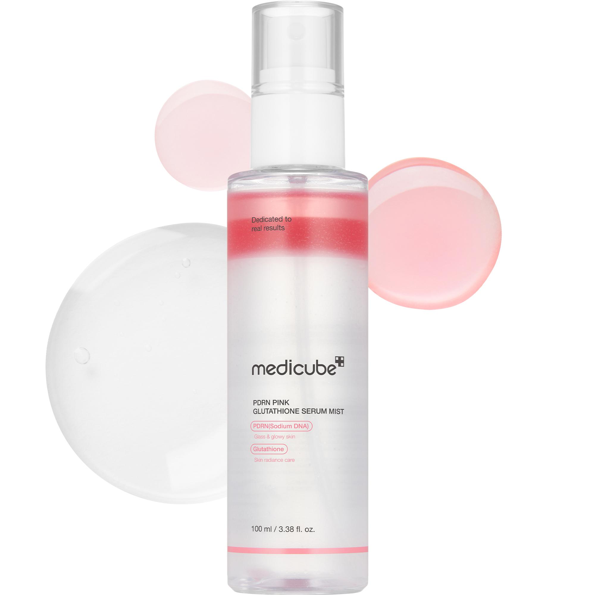 [medicube] PDRN Pink Glutathione Serum MistㅣPink Glass Glow Serum MistㅣSalmon DNA, Salmon PDRN, Hydrating, Moisturizing,