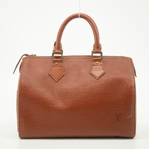 Pre-owned Louis Vuitton Epi Leather Shoulder Bags Brown Epi Speedy 25 Handbag #2563