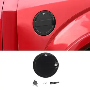 Fuel Tank Cover Cap Gas Trim Glossy Black For Ford F150 2015-2020 Car Exterior Accessories,summervibes Car Protector