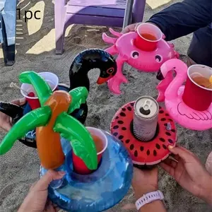 1/5/10/20pcs Inflatable Cup Holders, Floating Drink Coasters, Creative Beverage Stands, Pool Party Beach Outdoor Activities