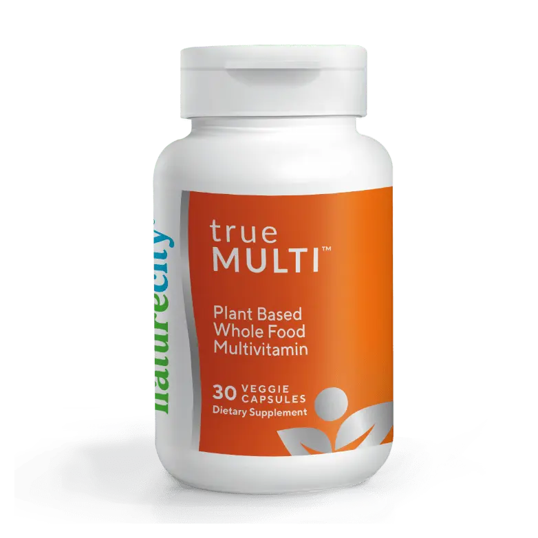 NatureCity TrueMulti Plant-Based Multivitamin, Organic Whole Food Vitamins with VegD3 and Active B12, Supports Immune Health, Non-GMO, 30 Capsules