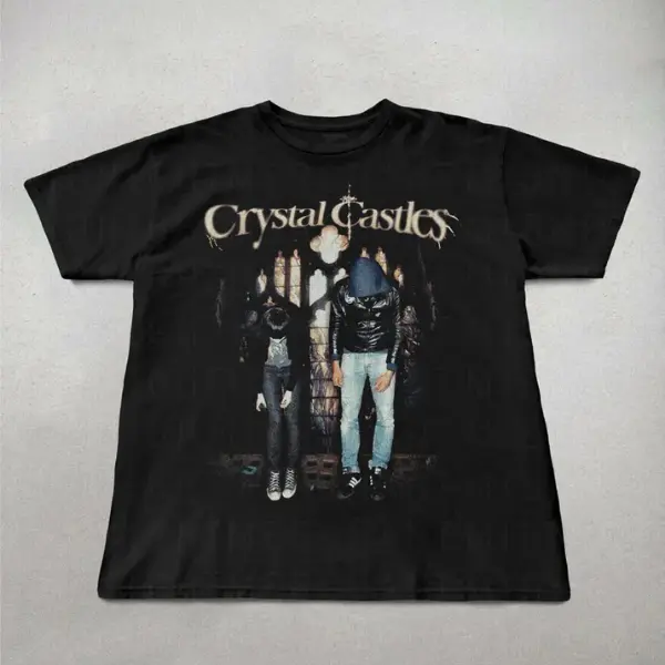 Crystal Castles shirt, y2k graphic tee, gothic grunge style, perfect unisex gift