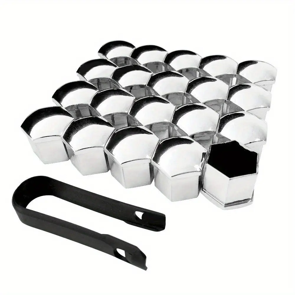 21Pcs 17/21mm Car Wheel Nut Caps Protection Covers Caps Anti-Rust Auto Hub Screw Cover Car Tyre Nut Bolt Exterior Decoration