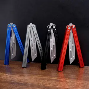 Aluminum Training Knife Set, Balisong Flipper Design, Ideal for Beginners, Durable Aluminum Material, Perfect Gift for Knife Enthusiasts