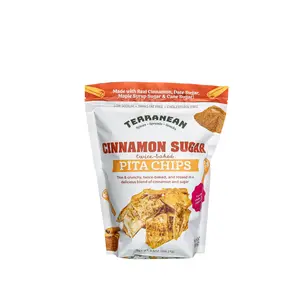 Cinnamon Sugar Twice-Baked Pita Chips ft. Date Sugar & Maple Sugar! 6.5 oz.