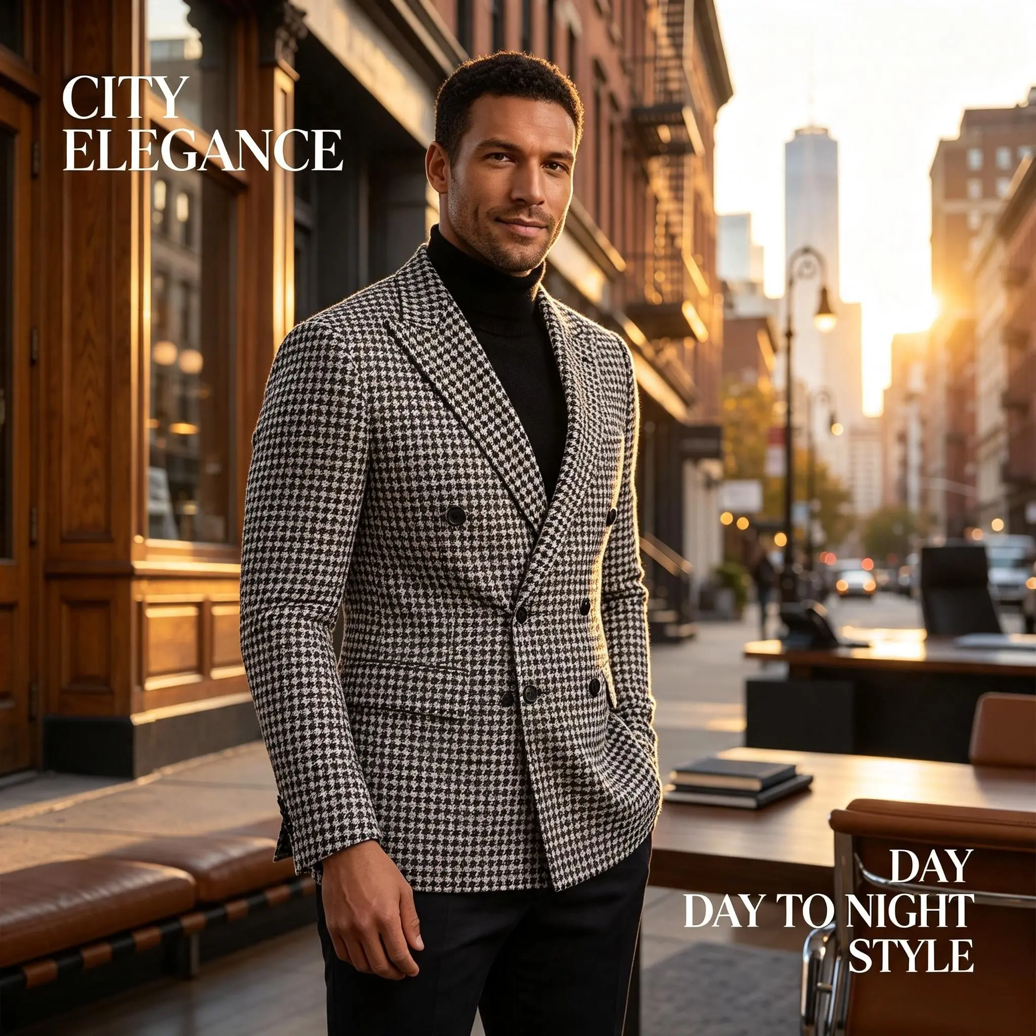 Men Slim Fit Business Blazer Jacket, Wrinkle Resistant Casual Sport Coat, Formal Office Work Outerwear for Daily Commute Long Breathable Classic Fabric（Sizes run small; please consult customer service for details）