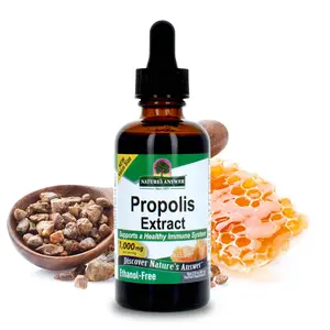 Nature's Answer Alcohol-Free Propolis Resin Extract 2 oz 2000 mg Per Serving Gluten-Free Vegan Halal Non-GMO Immune Support Liquid Herbal Extract