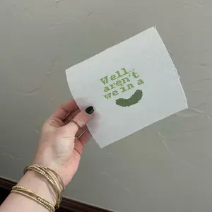 Well Aren't We in a Pickle 18 Mesh Needlepoint Canvas for Cross Stitch Projects