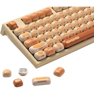 PBT Keycaps Set, Bun Wonderland MOG Profile 138-Key Keycaps for Mechanical Keyboards
