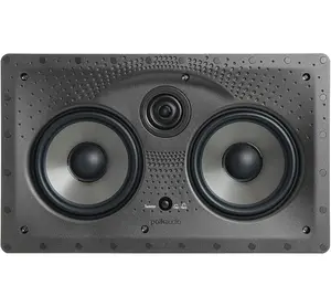 Polk Audio Vanishing Series 255c-LS in-Wall Center Channel Loud Speaker, Dual 5.25" Dynamic Balance Drivers & 1" Ring-Radiator Tweeter, Polk PowerPort Technology, Rotating Cam System for Installation