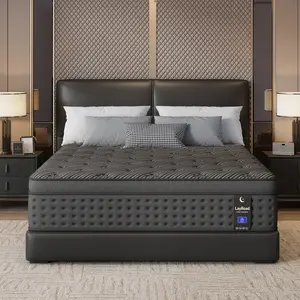 LayRoad Queen Size Mattress, 12/14 Inch Hybrid Mattress in a Box Gel Memory Foam and Pocket Springs with Motion Isolation, Medium Firm, Pressure Relief, CertiPUR-US & OEKO-TEX STANDARD 100 Certified