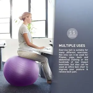 Yoga Ball Thickened Fitness Ball Maternity Delivery Explosion-Proof Fitness Ball Pilates Core Exercise Equipment multi-functional fitness exercise equipment