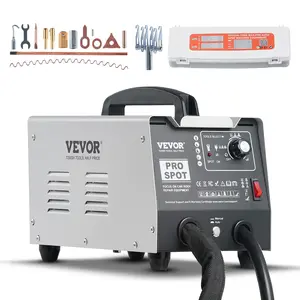 【Spotlight Day】VEVOR Stud Welder Dent Repair Kit, 1.8KW Spot Welder Dent Puller with Auto/Manual Welding & 7 Versatile Modes, 110V Auto Body Spot Welding Dent Puller Machine for Car, Truck Dent Repair