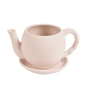 6 3/4" x 4" DIY Ceramic Teapot-Shaped Flower Planters - 12 Pc.