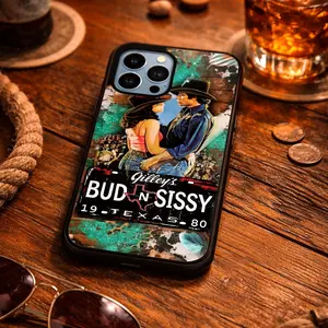 Phone Case Texas 1980 Gilley's - Compatible with for iphone Models 17, 16E, 16, 15, 14, 13, 12, 11 Pro Max, Air, X, XR, XSMAX, 8, And 7 Plus, Designed to Prevent Falls with a Soft TPU Back Cover