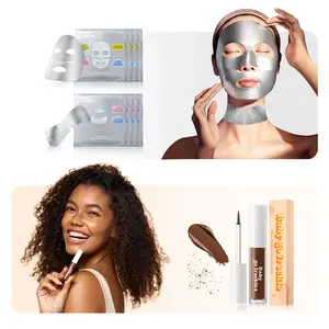 Freckles & Dewy Lift Glow Duo | Baby Go Dewy Freckle Liquid + Dewy Advanced Lift Neck and Face Mask | Waterproof Faux Freckles & Gentle Hydrating Face + Neck Mask for Sensitive Skin, Glass Skin, Hydrating, Korean Skincare Inspired