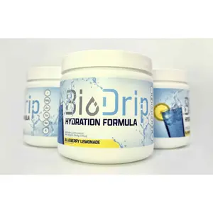 BioDrip | Blueberry Lemonade | Electrolyte Supplement with added Trace Minerals for Healthcare - Zero Calories, Keto & Fasting Friendly