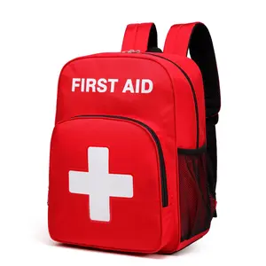 High Visibility Waterproof Poly Emergency Trauma Backpack - Ultra-Light Weight, Large-Capacity Empty Survival Gear Bag for Home, Camping