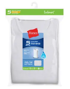 Hanes Ecosmart Boys' Tank 5-pack Underwear Multi Pack Comfortable Fit Soft Stretch Fabric Breathable Brlta5
