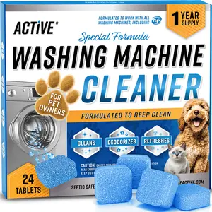 ACTIVE Washing Machine Cleaner for Pet Owners Enzymatic Deep Clean Descaler