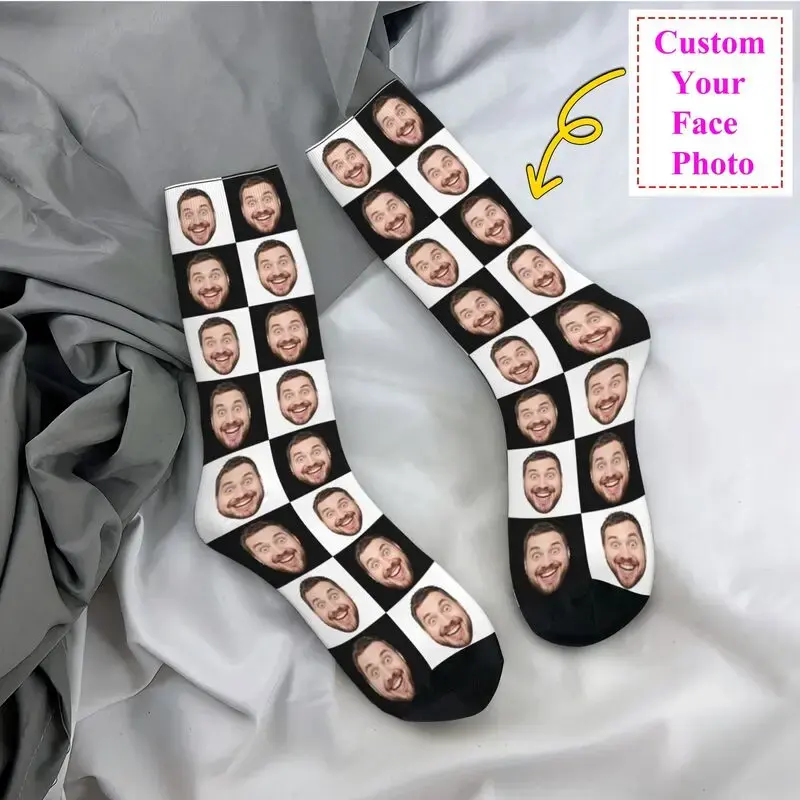 Personalized Face Photo Custom Dress Socks