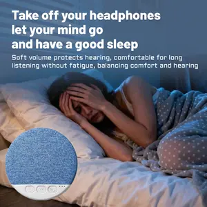 Bluetooth-compatible Pillow Speaker for Sleeping, Mini Portable Under Pillow Speaker Built in White Noise Sound Machine, Soft Immersive Sound Field, Headphone-Free Sleep Speaker for Side Sleeper, Multifunctional Wireless Speaker