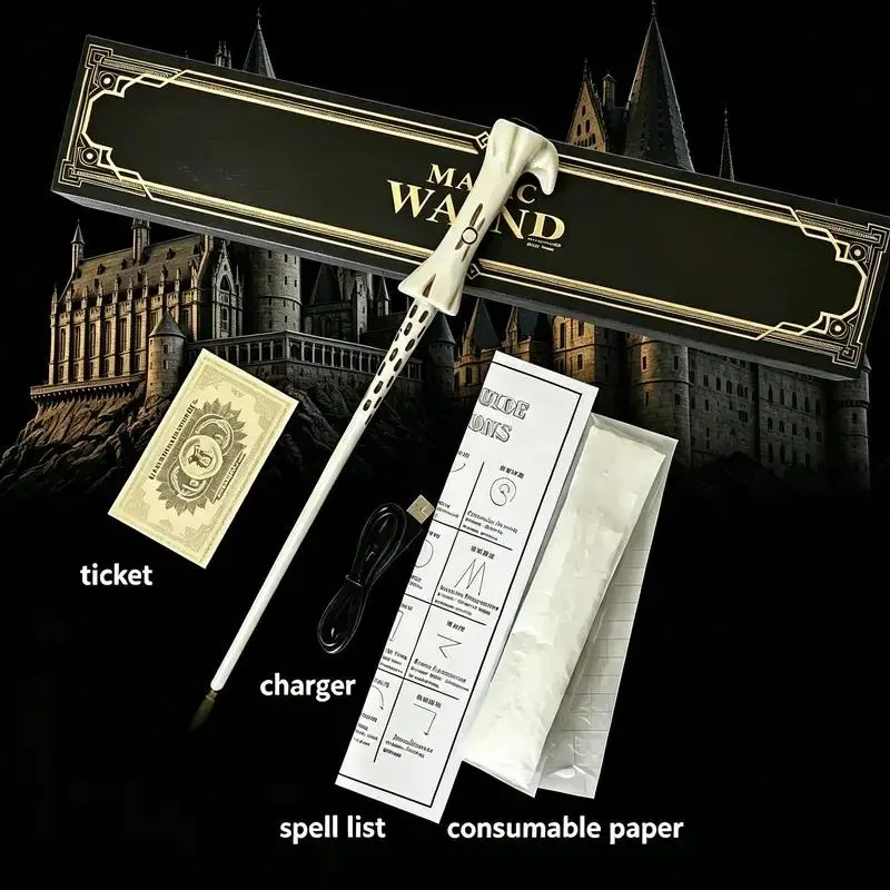 Magic Wand Magic Wand Amazing Effect Reproduction Halloween Role Play Tools Stick Costume Role Play Party Dumbledore Props Premium Wizarding World Replica Wands