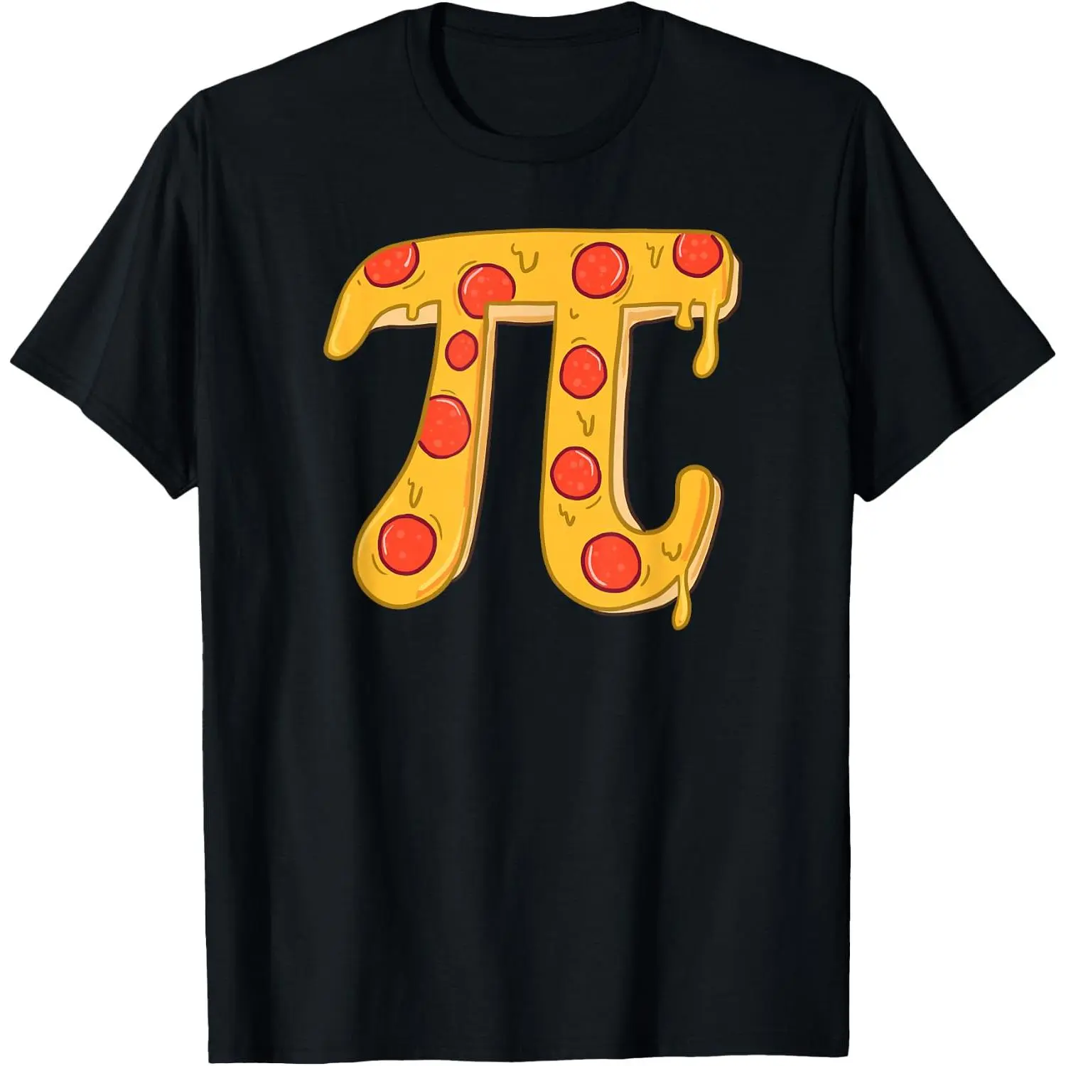 Pizza Pi T-Shirt Pure Cotton Graphic Tees Menswear Top: Gifts for Men & Women