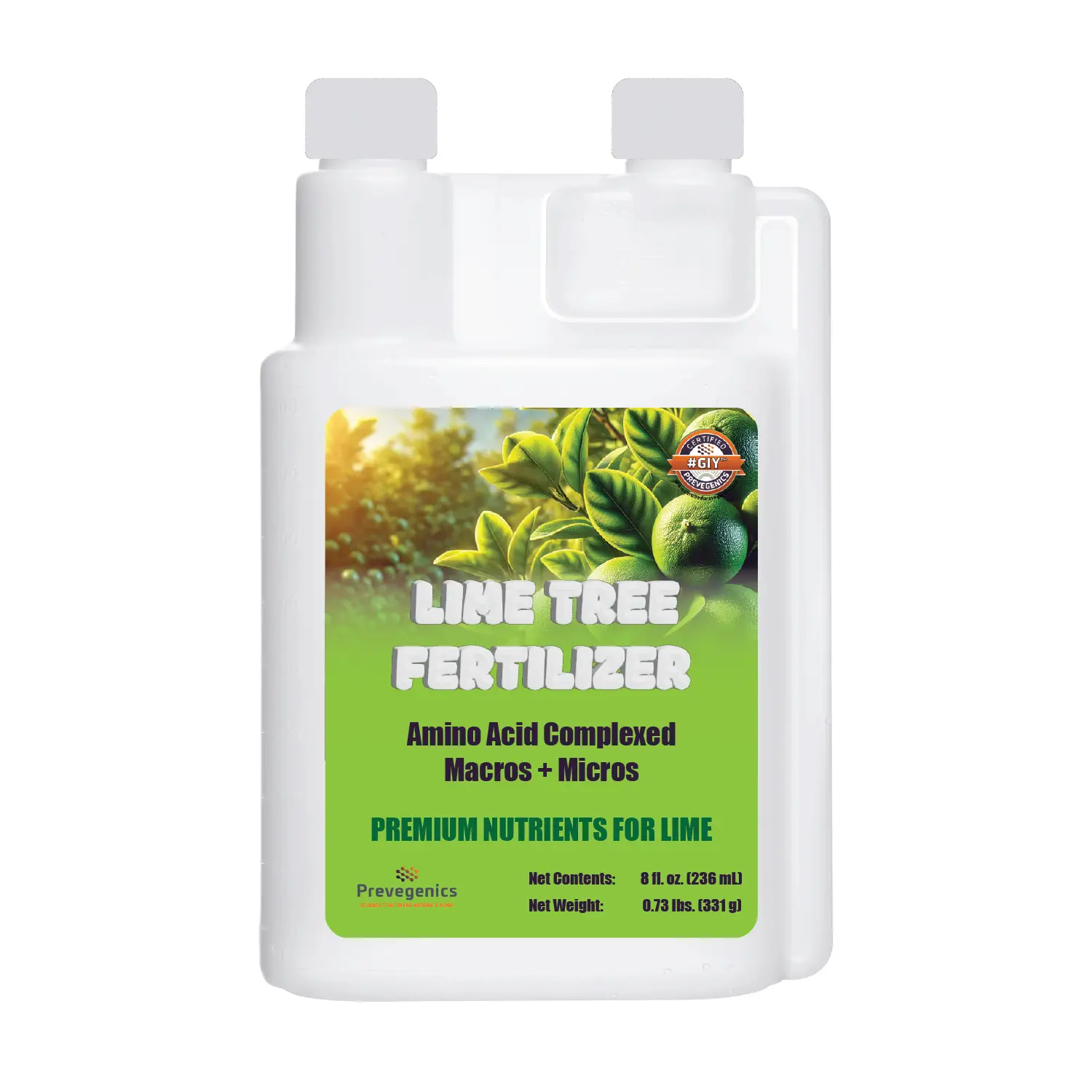 Prevegenics Lime Tree Fertilizer | Easy to Use | Liquid Fertilizer for Lime Trees and Citrus Trees | Liquid Plant Food | Contains Amino Acid Complexed Macronutrients & Micronutrients