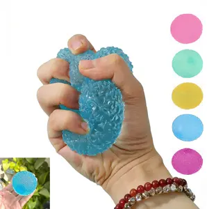 Handmade Crunchy Crystal Mochi Ball Squishy Toy | Stress Relief Fidget Toy for Kids & Adults | Anxiety Relief Desk Decor Gift