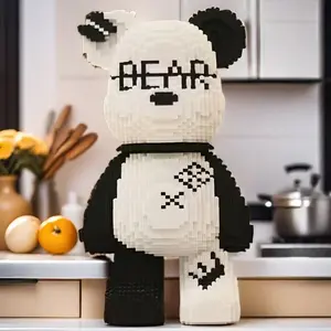 3854 Piece Classic Kubi Bear 3D Jigsaw Puzzle Model Set, DIY Handmade Toy, Perfect Halloween Christmas Gift, Thanksgiving Decoration