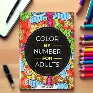 Adult Coloring Book for Relaxation & Stress Relief, Creative Art Therapy Activity, Perfect Gift for Artists & Creatives