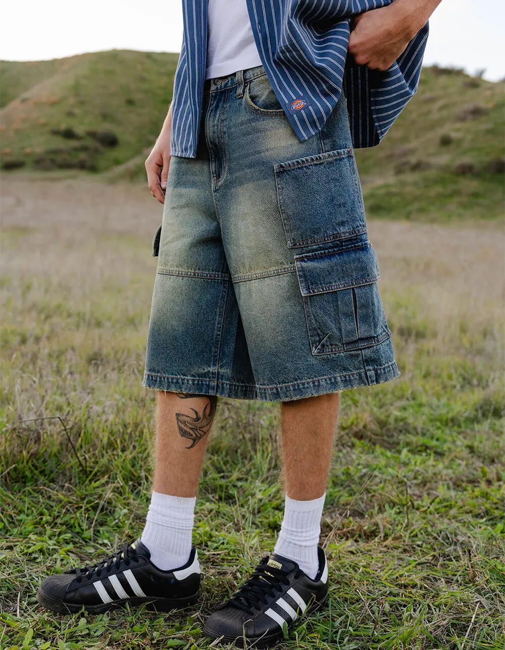 RSQ Mens Baggy Cargo Jorts