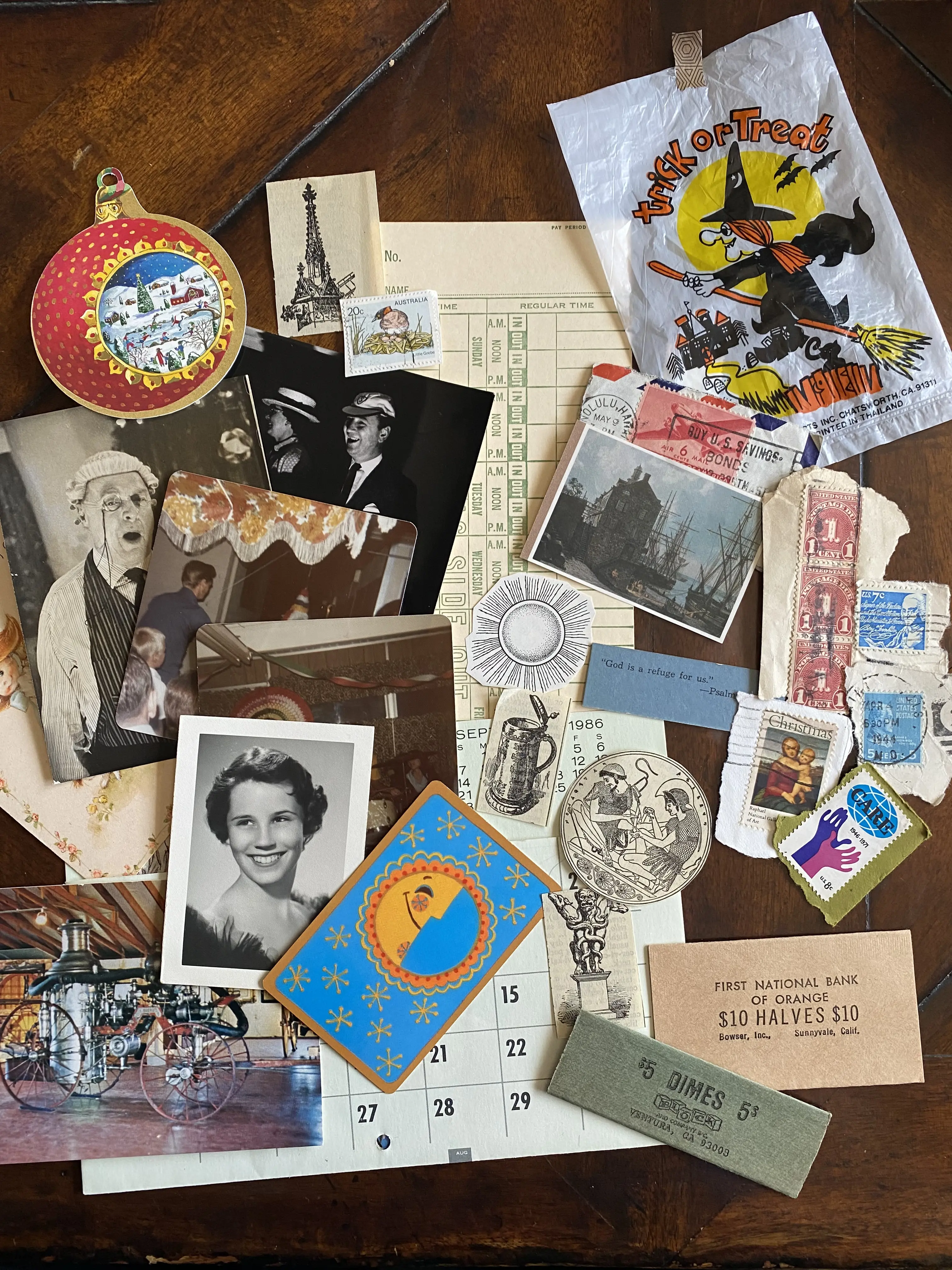 100+ Piece Vintage Ephemera Pack for Artists, Crafters and Scrapbookers