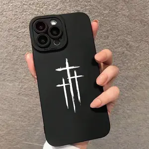 Cross Pattern Phone Case, Shockproof Phone Protective Cover, Phone Accessory Compatible with iPhone 16 15 14 13 12 11 Pro Max Phone Cases and iPhone X/XS MAX, 12 13 Mini, iPhone SE4/16E, Protector for Smartphone