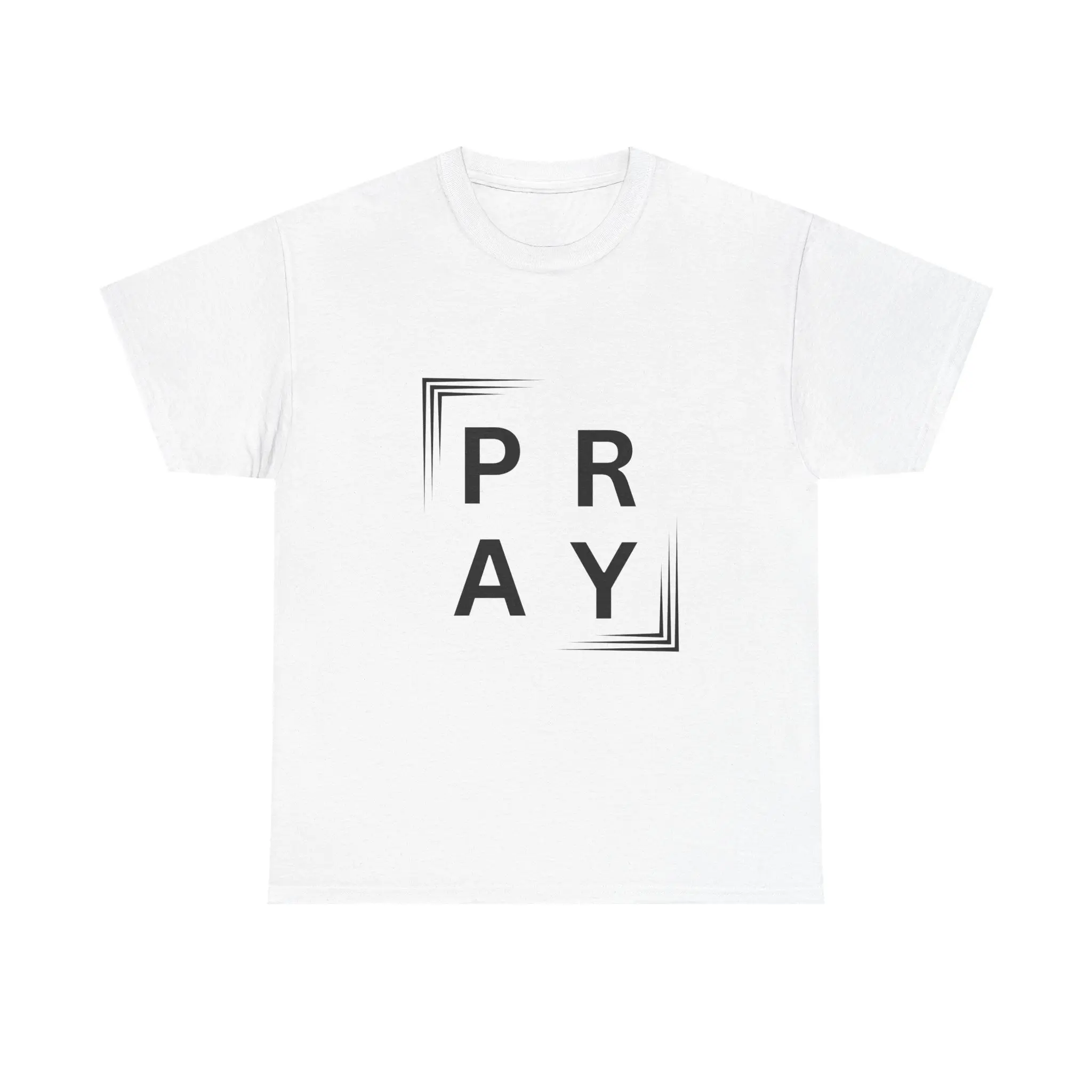 Unisex Heavy Cotton Tee/Pray Christian T-Shirt – Faith-Based Inspirational Religious Shirt for Believers
