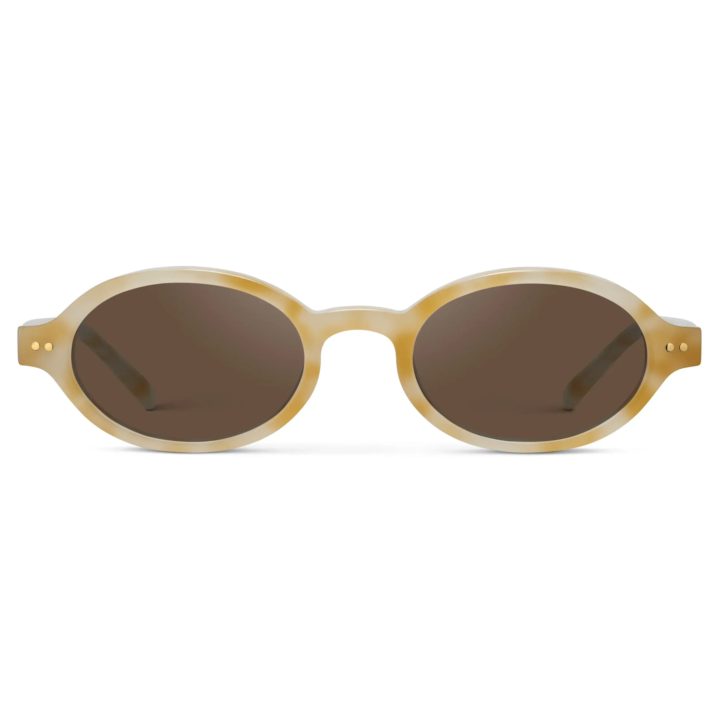 Noa - Women's Retro Slim Oval Sunglasses