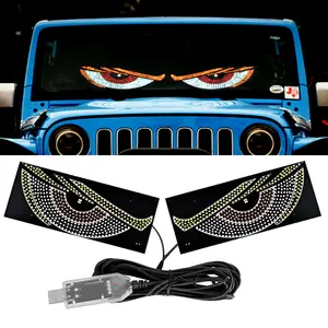 Customizable RGB LED Devil Eyes for Cars – App-Controlled Animated Logo Lights with 10+ Modes, Waterproof & Easy Install for Front Grille or Hood – Fits Trucks, SUVs & Tuner Vehicles