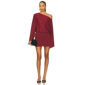 superdown Katiya Mini Dress in Burgundy
