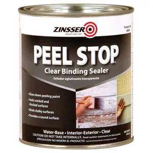 212 MAIN Zinsser 60004 Peel Stop Transparent Binding Sealer & Primer, Qt Size, Interior-Exterior