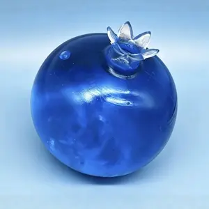 Handmade Silicone Blueberry Squishy Toy - Clear, Sticky Big Jumbo Mochi, Stress-Relief Fidget Squeeze Toy for Kids, Sensory Play & Relaxation
