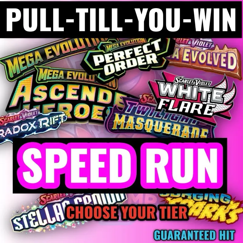 PULL-TILL-YOU-WIN- (SPEED RUN) POKEMON Booster Packs *LIVE RIP*